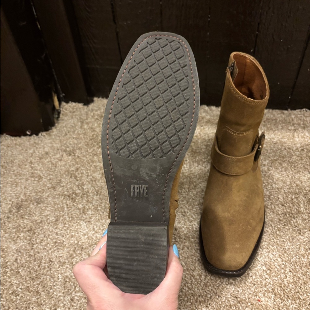 Tan Suede Women’s Boots - Picture 3 of 4